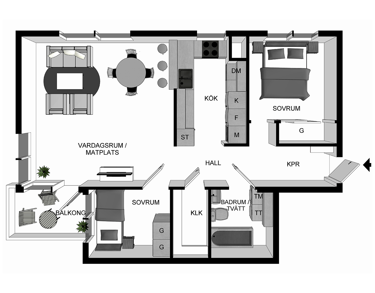 3DFloorplans - Home garden